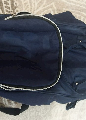 Çift Fermuarlı Lacivert Bebek Çantası - Görsel 2