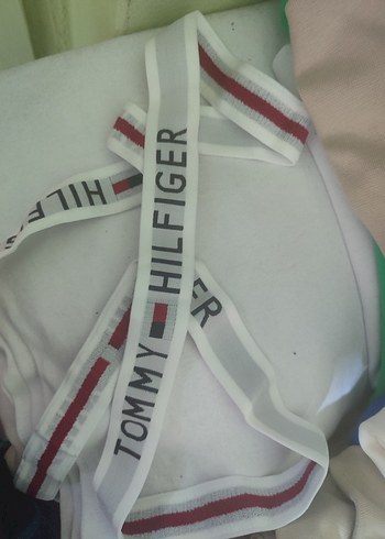 Tommybear Tommy Hilfiger Beyaz Gri Lastik