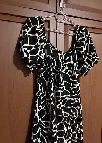 Zebra Desenli Uzun Kadın #elbise #yazlık - Görsel 2