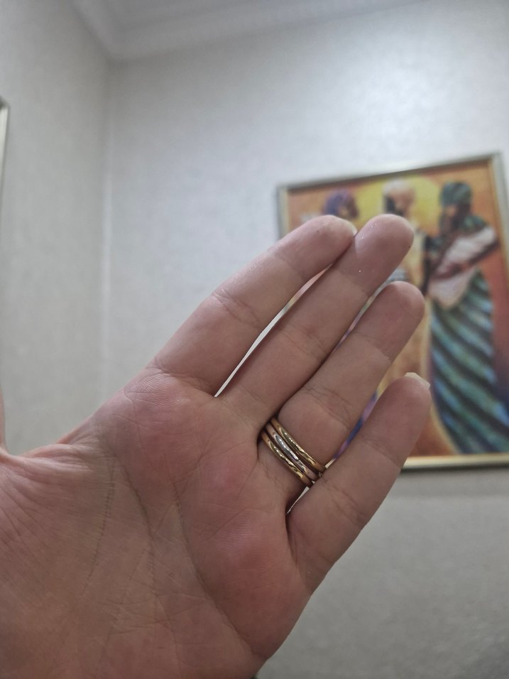 Taş Detaylı Altın Renkli Modern Klasik Çoklu Yüzük - Görsel 4