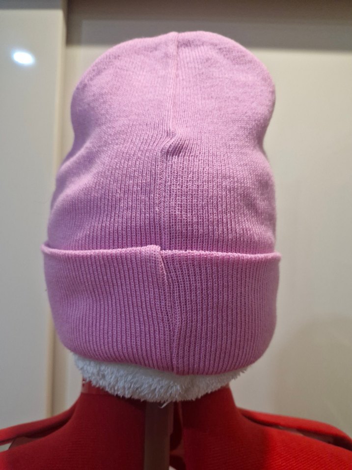 Pembe Triko Kadın Bere - Görsel 3