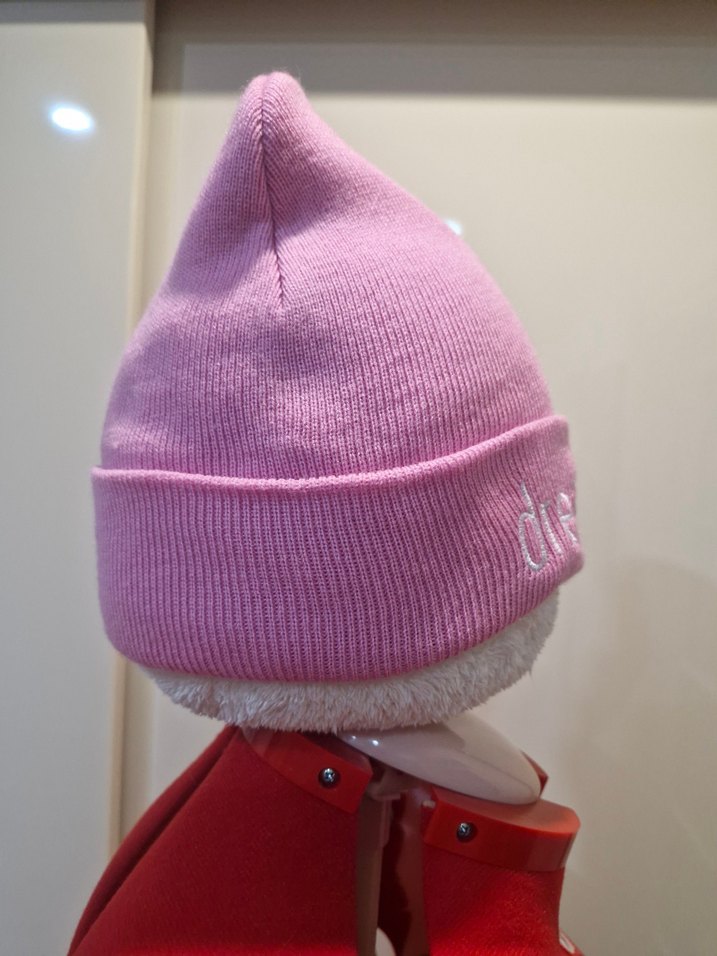 Pembe Triko Kadın Bere - Görsel 4