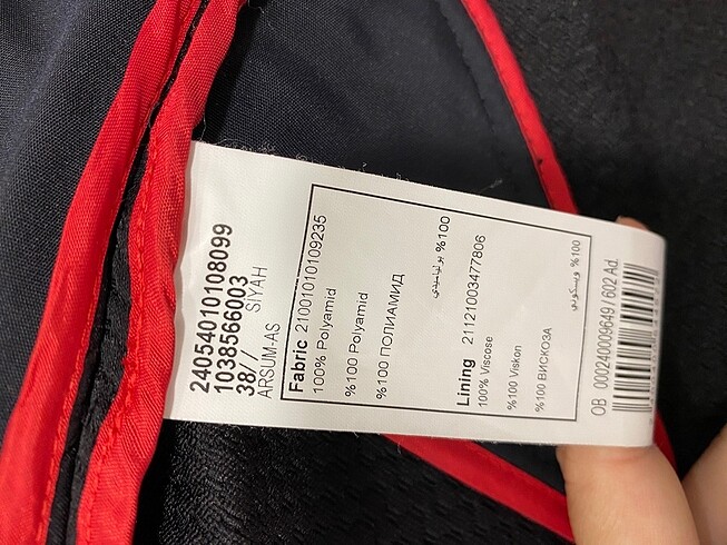 Network ceket siyah 38 beden - Görsel 9