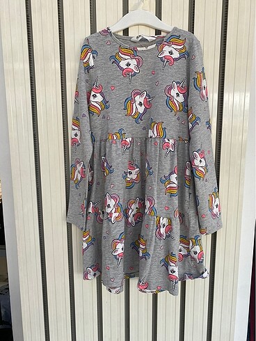 H&M elbise pony desenli - Görsel 2