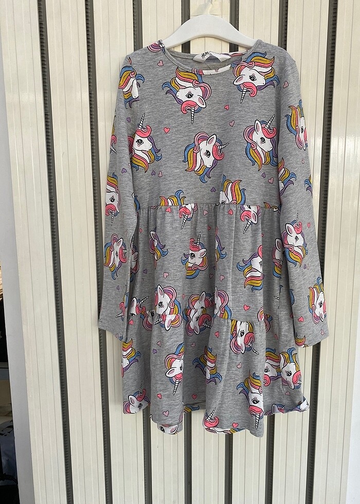 H&M elbise pony desenli - Görsel 2