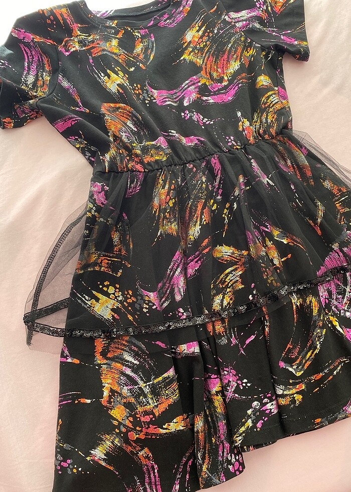 Desenli elbise - Görsel 2