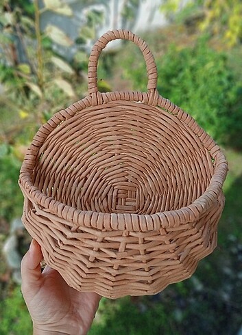 Beden Hasır/ rattan duvar sepeti