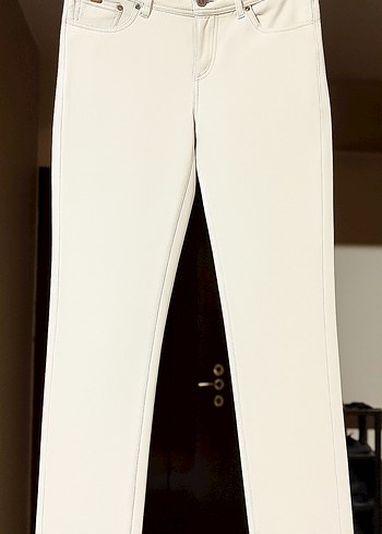 Loft krem super skınny jean