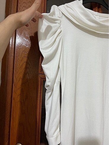 Diğer Kırık beyaz tunik-elbise