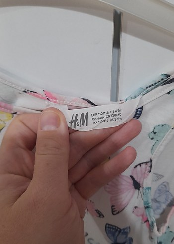 H&M Kız Çocuk Piliseli Çok Renkli Askılı Elbise