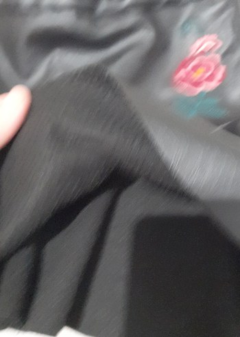 Nakışlı Siyah Gotik Kız Çocuk Etek - Görsel 5