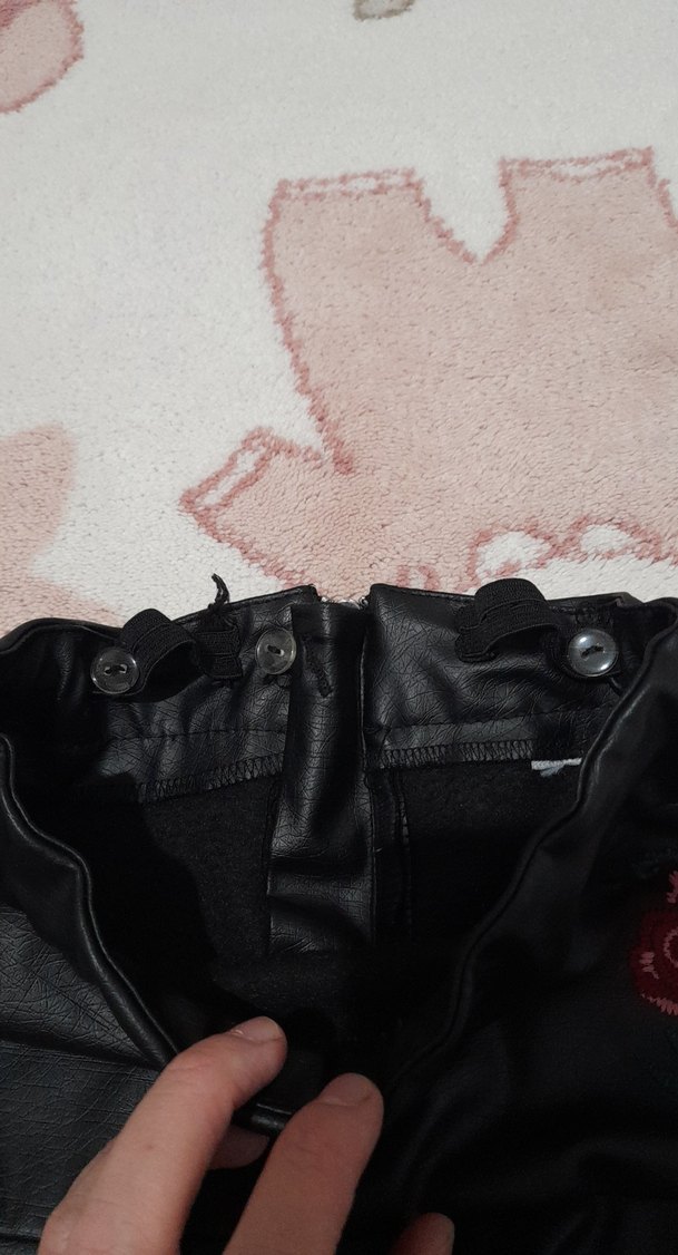 Nakışlı Siyah Gotik Kız Çocuk Etek - Görsel 3