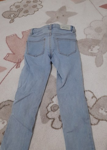 Mavi Bağlamalı Düğmeli Erkek Kot Pantolon - Görsel 2