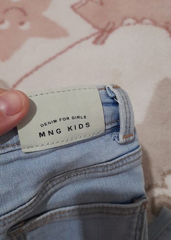 Mavi Bağlamalı Düğmeli Erkek Kot Pantolon - Görsel 3