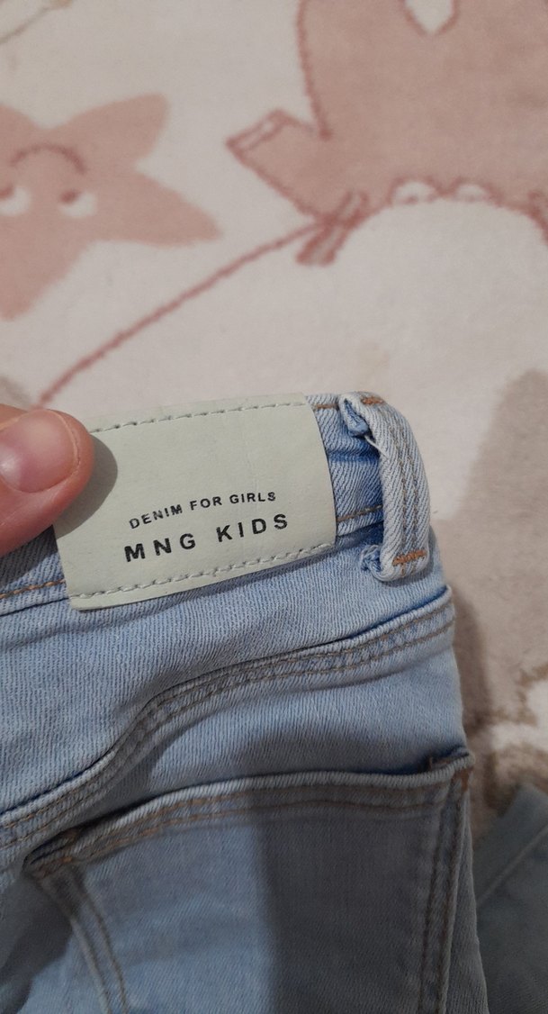 Mavi Bağlamalı Düğmeli Erkek Kot Pantolon - Görsel 3