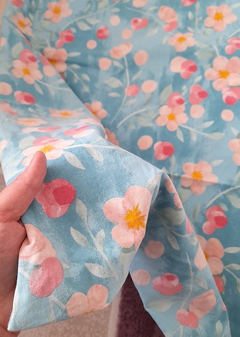 Çiçek Desenli Çok Renkli Nevresim Takımı - Görsel 4