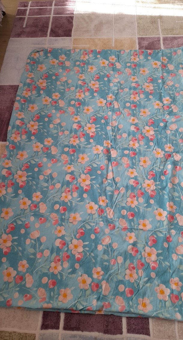 Çiçek Desenli Çok Renkli Nevresim Takımı - Görsel 3