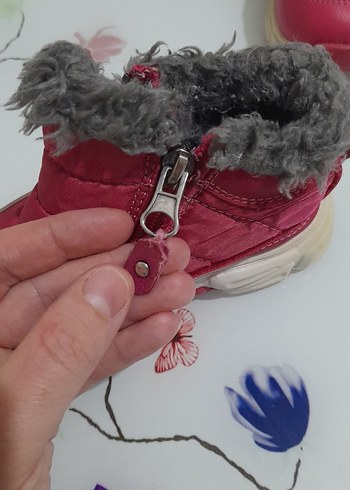 Kız Çocuk Pembe Kürklü Bot - Görsel 5