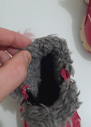 Kız Çocuk Pembe Kürklü Bot - Görsel 3