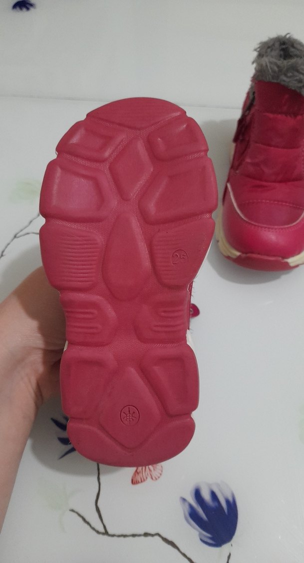 Kız Çocuk Pembe Kürklü Bot - Görsel 4