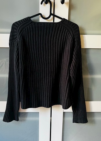 Massimo Dutti Massimo Dutti Pamuklu V Yaka Triko Kadın