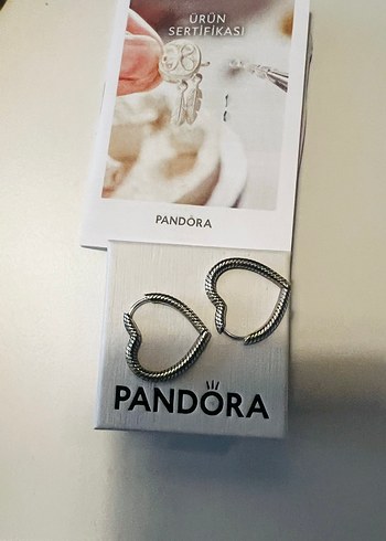 Pandora Pandora Orijinal Kalp Desenli Midi Küpe