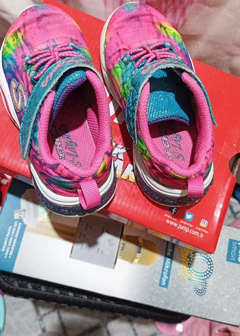 Kız Çocuk Renkli Batik Desenli Spor Ayakkabı - Görsel 3