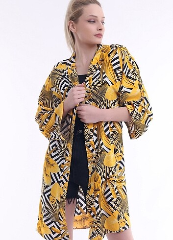 m Beden sarı Renk Kimono