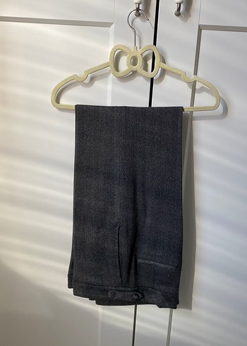 36 Beden gri Renk Düğmeli Gri Kadın Blazer Ceket
