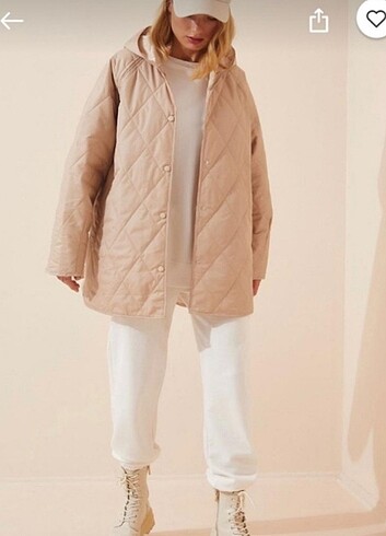 Oversize tek ebat ceket mont