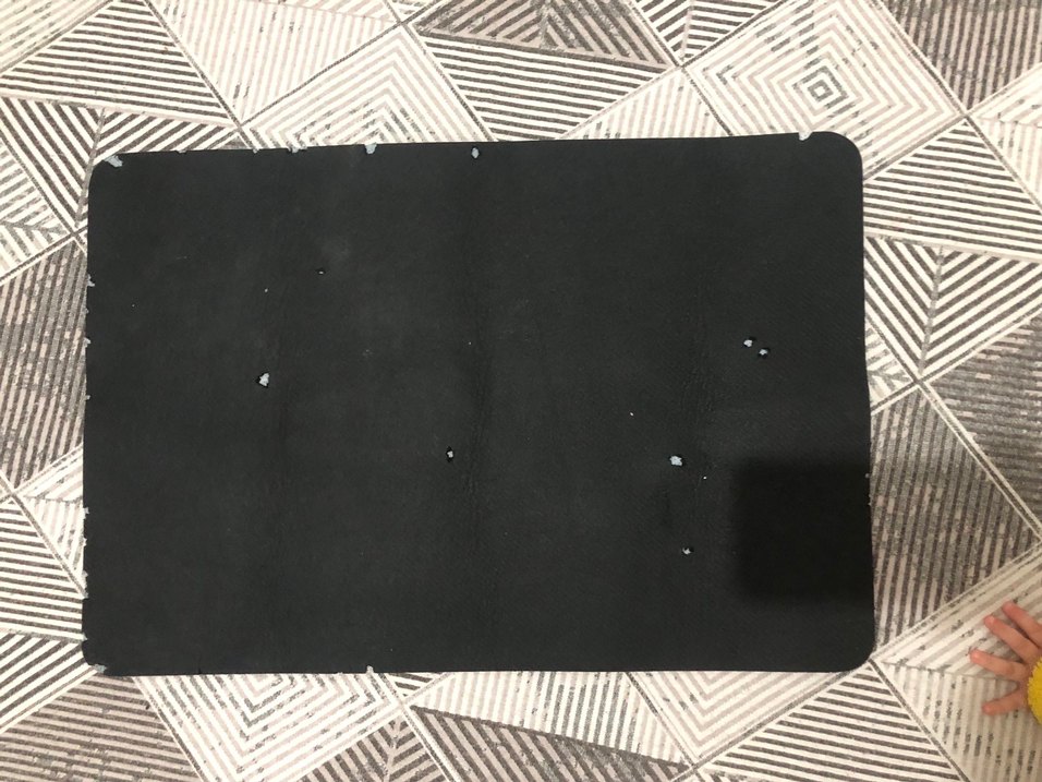 Koyu Mavi Baskılı Banyo Paspası - Görsel 2