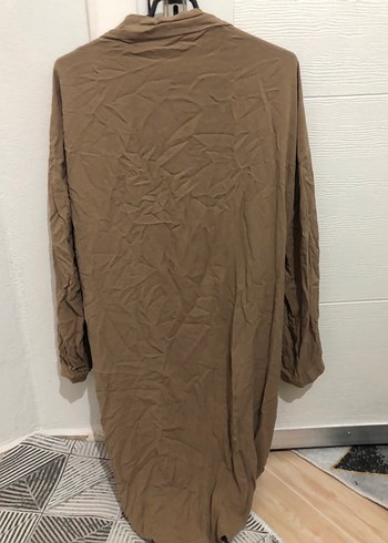 Bej Uzun Kollu Salaş Hamile Kaban - Görsel 2