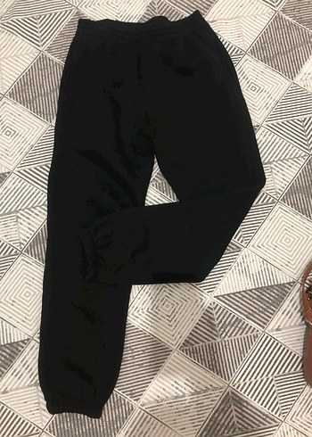 Siyah Rahat Kesim Kadın Eşofman Altı - Görsel 2