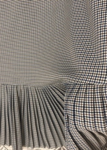 Gri Pilili Uzun Kadın Etek - Görsel 5