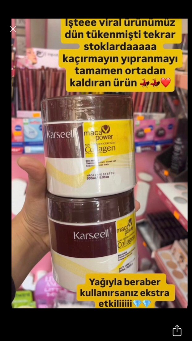 Karseell Maca Collagen Saç Maskesi 500ml - Görsel 3