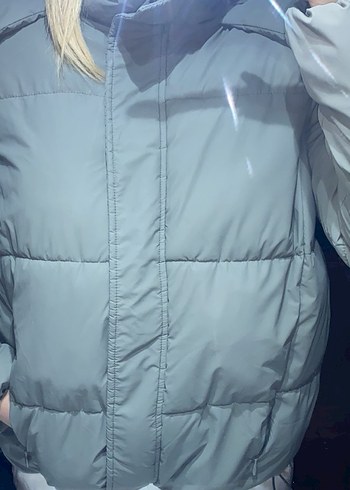 m Beden siyah Renk Şişme Mont