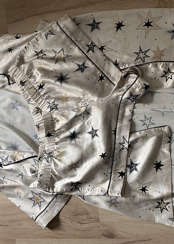 l Beden Victorias Secret Saten Pijama Takımı
