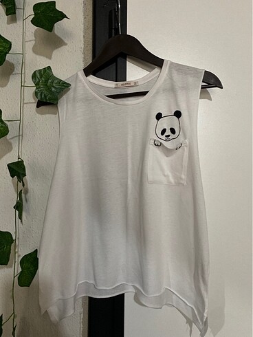 Pull&Bear Kolsuz Panda Tshirt