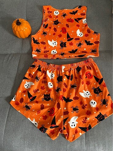 Diğer Halloween Şort Pijama Takımı