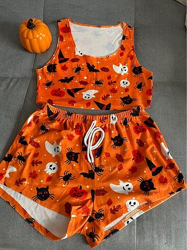 Halloween Şort Pijama Takımı