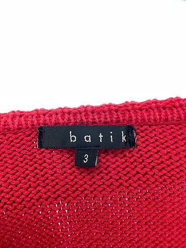 s Beden kırmızı Renk Batik Hırka %70 İndirimli.