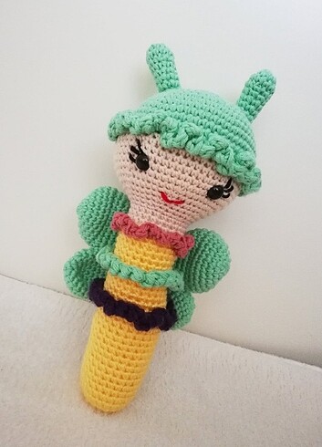 Amigurumi kelebek çıngırak 