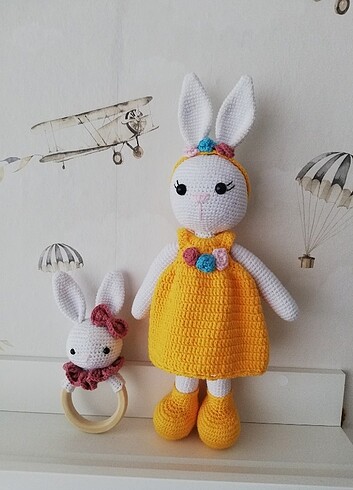 amigurumi tavşan seti