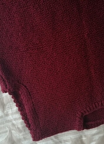 xl Beden bordo Renk Süveter