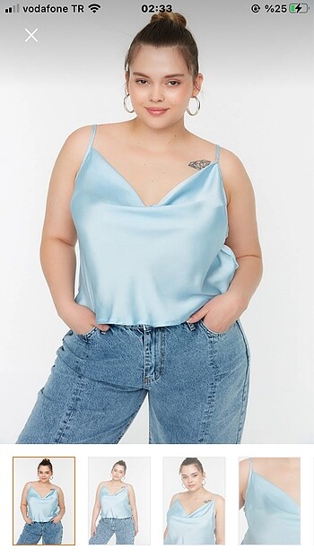 Curve saten bluz