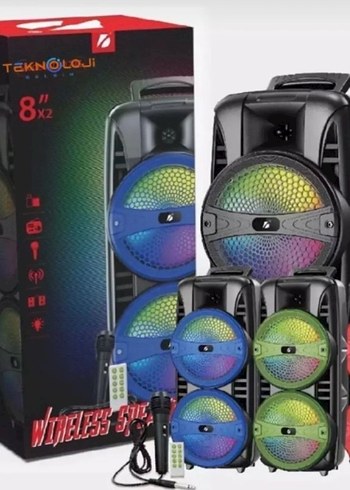 Mega Bluetooth Hoparlör 8 inç *2 - Görsel 6