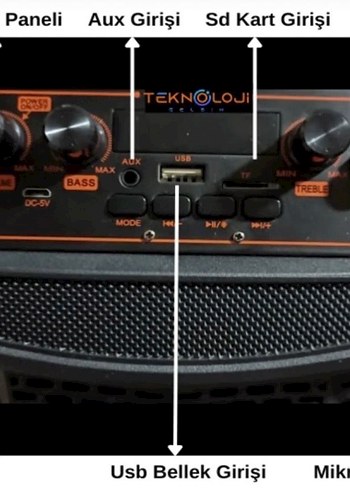 Mega Bluetooth Hoparlör 8 inç *2 - Görsel 4