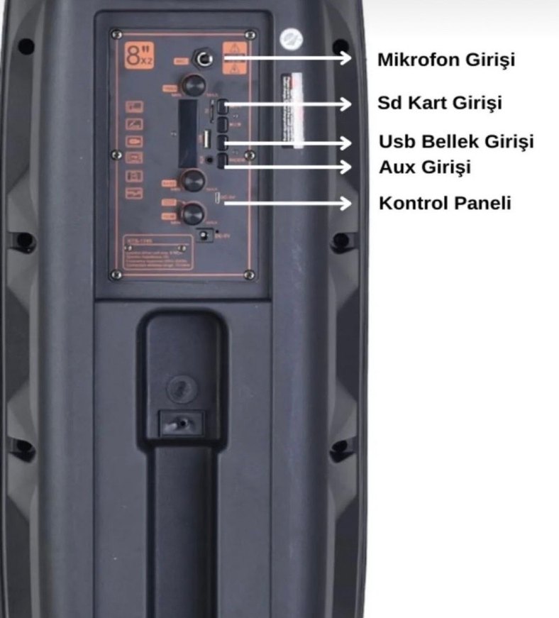 Mega Bluetooth Hoparlör 8 inç *2 - Görsel 5