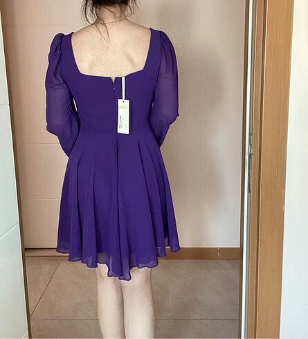 Mor elbise yeni etiketli - Görsel 2
