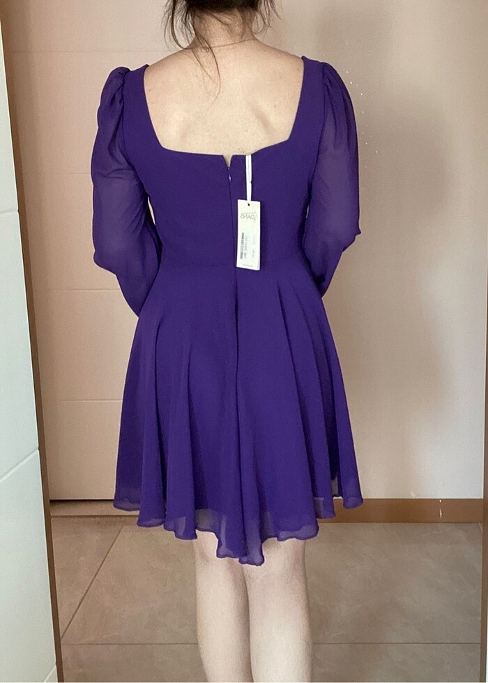 Mor elbise yeni etiketli - Görsel 2